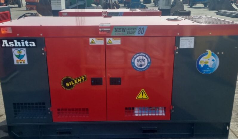 Unused 2025 Ashita Power AG3-80 Generators For Auction: Leeds, UK – 30th April, 1st, 2nd & 3rd May 25