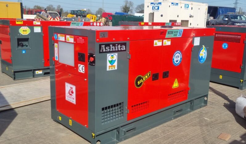 Unused 2025 Ashita Power AG3-50 Generators For Auction: Leeds, UK – 30th April, 1st, 2nd & 3rd May 25