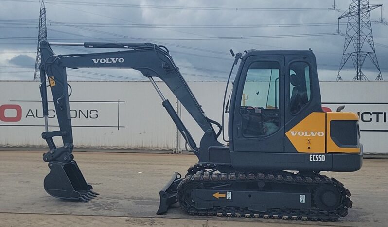 2020 Volvo EC55D Mini Excavators For Auction: Leeds, UK – 30th April, 1st, 2nd & 3rd May 25 full