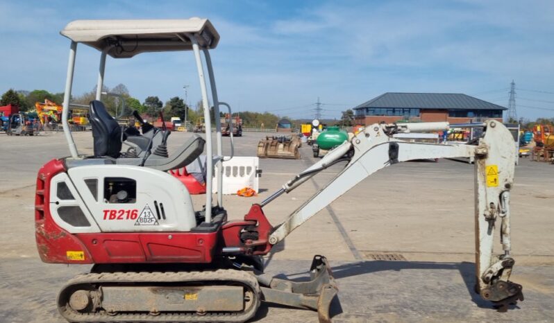 2021 Takeuchi TB216 Mini Excavators For Auction: Leeds, UK – 30th April, 1st, 2nd & 3rd May 25 full