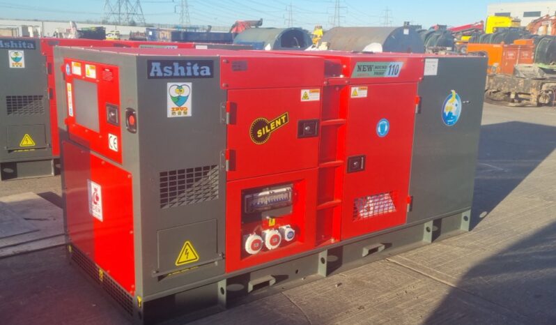 Unused 2025 Ashita Power AG3-110 Generators For Auction: Leeds, UK – 30th April, 1st, 2nd & 3rd May 25