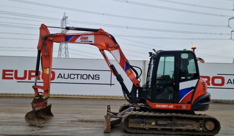 2018 Kubota KX080-4A 6 Ton+ Excavators For Auction: Leeds, UK – 30th April, 1st, 2nd & 3rd May 25 full