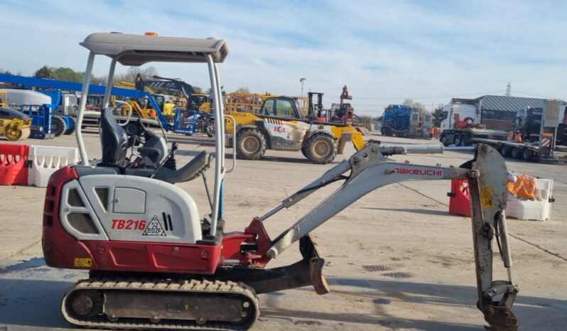 2021 Takeuchi TB216 Mini Excavators For Auction: Leeds, UK – 30th April, 1st, 2nd & 3rd May 25 full