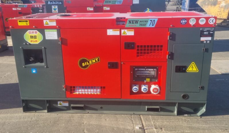 Unused 2025 Ashita Power AG3-70 Generators For Auction: Leeds, UK – 30th April, 1st, 2nd & 3rd May 25 full