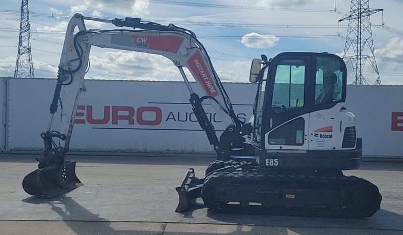 2020 Bobcat E85 6 Ton+ Excavators For Auction: Leeds, UK – 30th April, 1st, 2nd & 3rd May 25 full