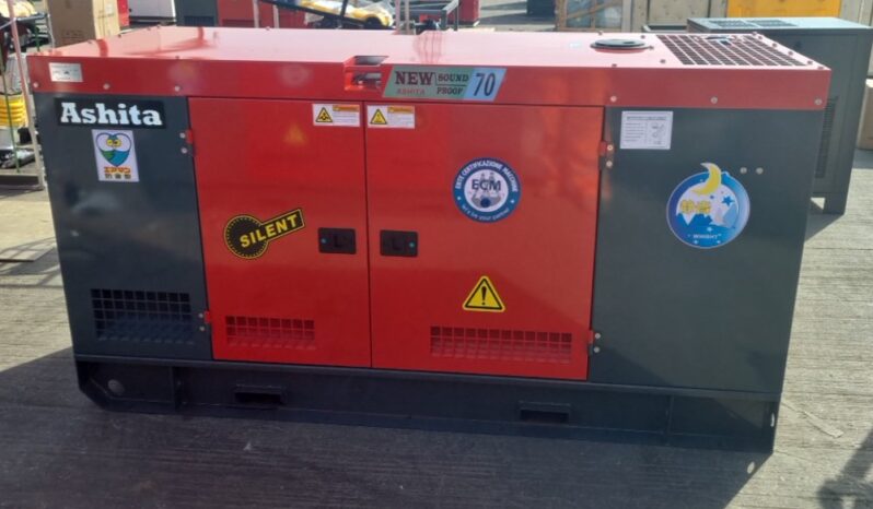 Unused 2025 Ashita Power AG3-70 Generators For Auction: Leeds, UK – 30th April, 1st, 2nd & 3rd May 25 full