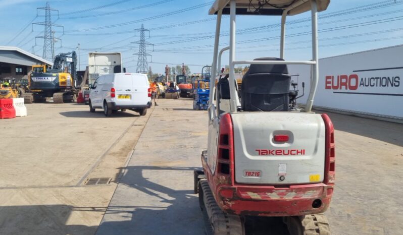 2021 Takeuchi TB216 Mini Excavators For Auction: Leeds, UK – 30th April, 1st, 2nd & 3rd May 25 full