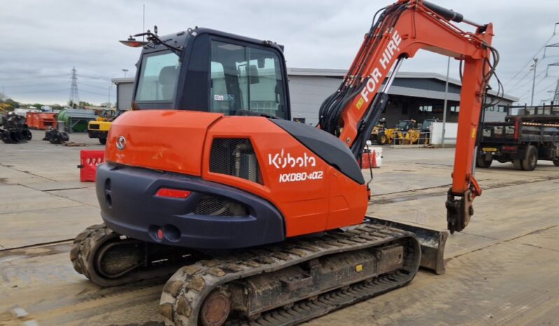 2020 Kubota KX080-4A2 6 Ton+ Excavators For Auction: Leeds, UK – 30th April, 1st, 2nd & 3rd May 25 full