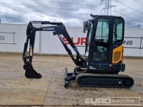 Unused 2024 Hyundai HX25AZ Mini Excavators For Auction: Leeds, UK – 30th April, 1st, 2nd & 3rd May 25 full