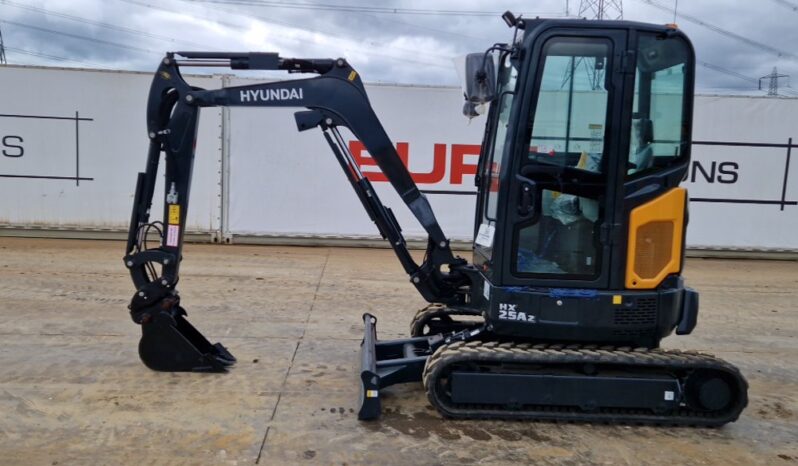 Unused 2024 Hyundai HX25AZ Mini Excavators For Auction: Leeds, UK – 30th April, 1st, 2nd & 3rd May 25 full
