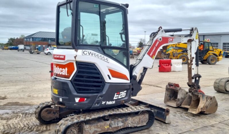 2020 Bobcat E26 Mini Excavators For Auction: Leeds, UK – 30th April, 1st, 2nd & 3rd May 25 full