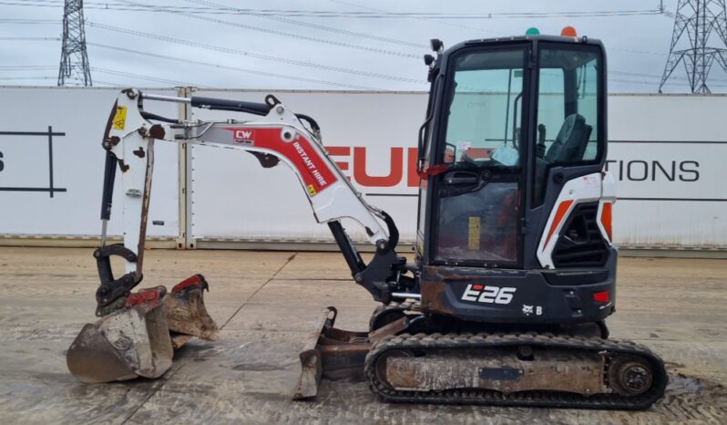 2020 Bobcat E26 Mini Excavators For Auction: Leeds, UK – 30th April, 1st, 2nd & 3rd May 25 full