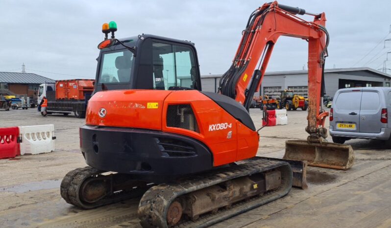 2016 Kubota KX080-4 6 Ton+ Excavators For Auction: Leeds, UK – 30th April, 1st, 2nd & 3rd May 25 full
