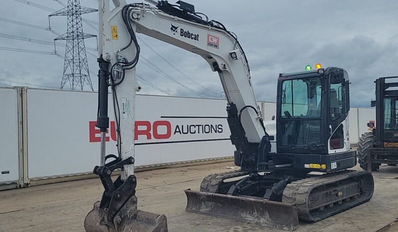 2019 Bobcat E85 6 Ton+ Excavators For Auction: Leeds, UK – 30th April, 1st, 2nd & 3rd May 25