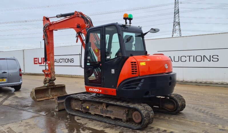 2016 Kubota KX080-4 6 Ton+ Excavators For Auction: Leeds, UK – 30th April, 1st, 2nd & 3rd May 25 full