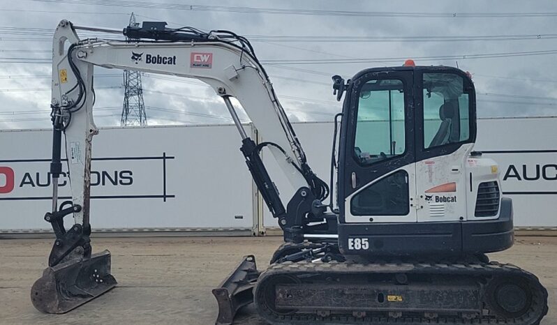 2019 Bobcat E85 6 Ton+ Excavators For Auction: Leeds, UK – 30th April, 1st, 2nd & 3rd May 25 full