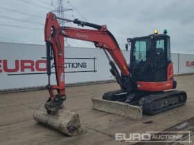 2016 Kubota U55-4 Mini Excavators For Auction: Leeds, UK – 30th April, 1st, 2nd & 3rd May 25