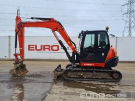 2016 Kubota KX080-4 6 Ton+ Excavators For Auction: Leeds, UK – 30th April, 1st, 2nd & 3rd May 25 full