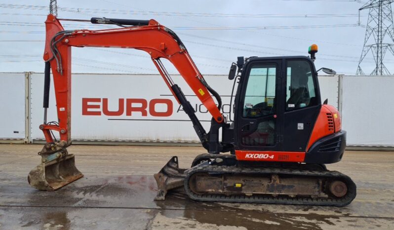 2016 Kubota KX080-4 6 Ton+ Excavators For Auction: Leeds, UK – 30th April, 1st, 2nd & 3rd May 25 full