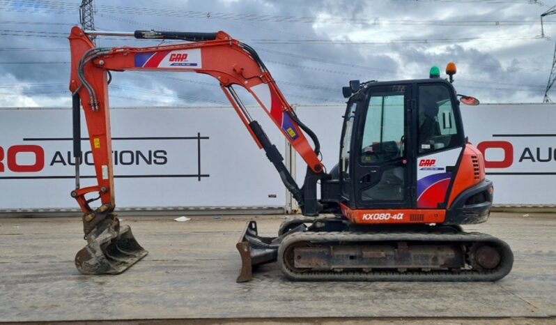 2019 Kubota KX080-4A 6 Ton+ Excavators For Auction: Leeds, UK – 30th April, 1st, 2nd & 3rd May 25 full