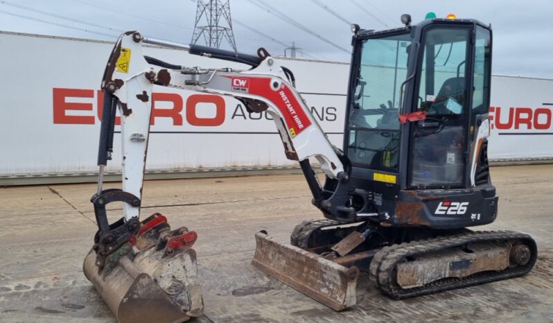 2020 Bobcat E26 Mini Excavators For Auction: Leeds, UK – 30th April, 1st, 2nd & 3rd May 25