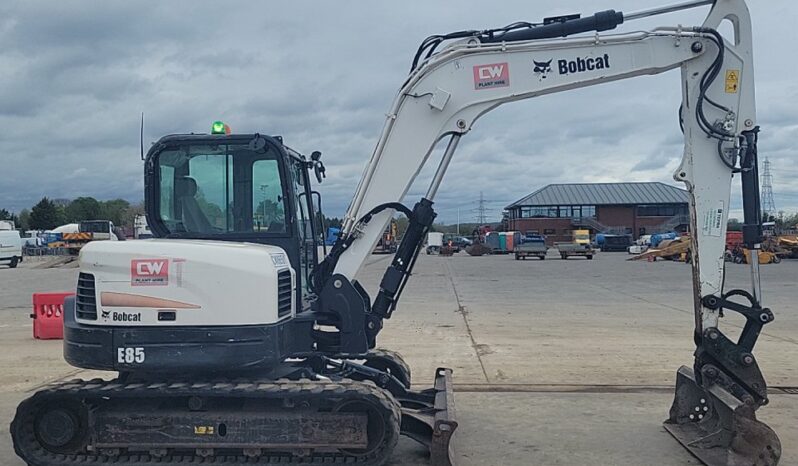 2019 Bobcat E85 6 Ton+ Excavators For Auction: Leeds, UK – 30th April, 1st, 2nd & 3rd May 25 full