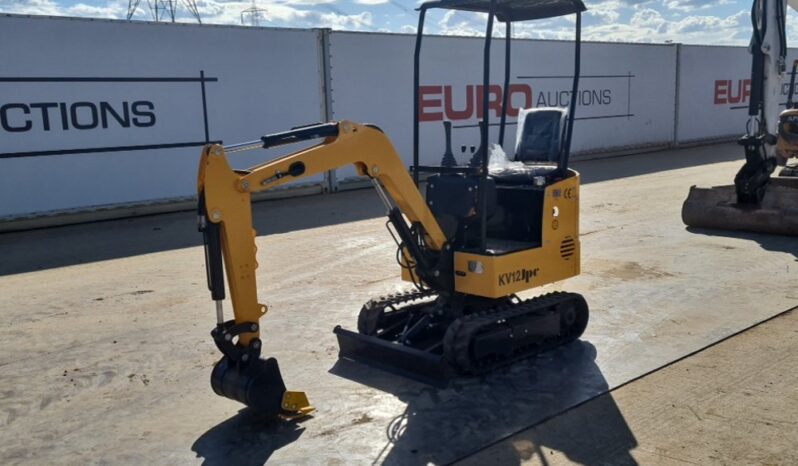 Unused 2024 JPC KV12 Micro Excavators For Auction: Leeds, UK – 30th April, 1st, 2nd & 3rd May 25