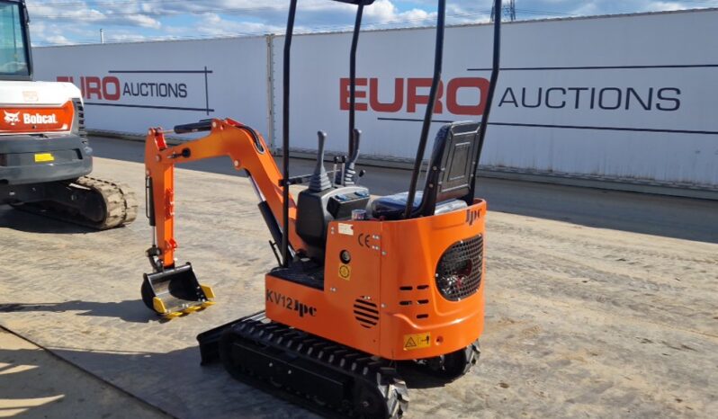 Unused 2024 JPC KV12 Micro Excavators For Auction: Leeds, UK – 30th April, 1st, 2nd & 3rd May 25 full