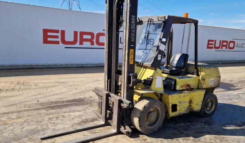 Hyster Diesel Forklift, 2 Stage Mast, Side Shift, Forks Forklifts For Auction: Leeds, UK – 30th April, 1st, 2nd & 3rd May 25