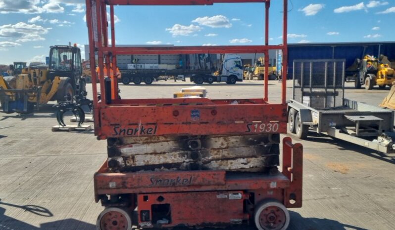 Snorkel S1930 Manlifts For Auction: Leeds, UK – 30th April, 1st, 2nd & 3rd May 25 full