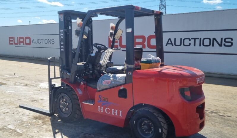 Unused 2025 HCHI CPCD30S Forklifts For Auction: Leeds, UK – 30th April, 1st, 2nd & 3rd May 25 full