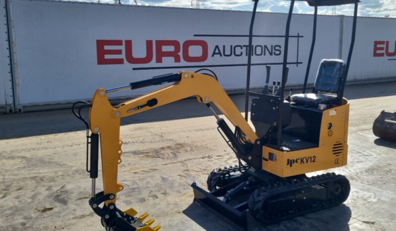 Unused 2025 JPC KV12 Micro Excavators For Auction: Leeds, UK – 30th April, 1st, 2nd & 3rd May 25