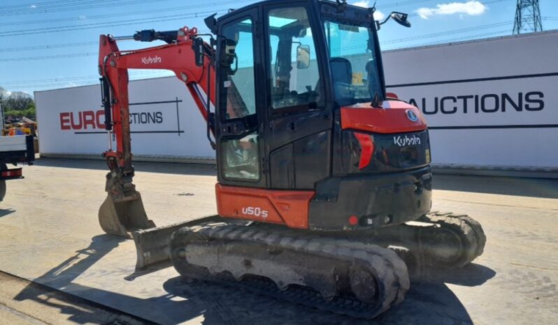2021 Kubota U50-5 Mini Excavators For Auction: Leeds, UK – 30th April, 1st, 2nd & 3rd May 25 full