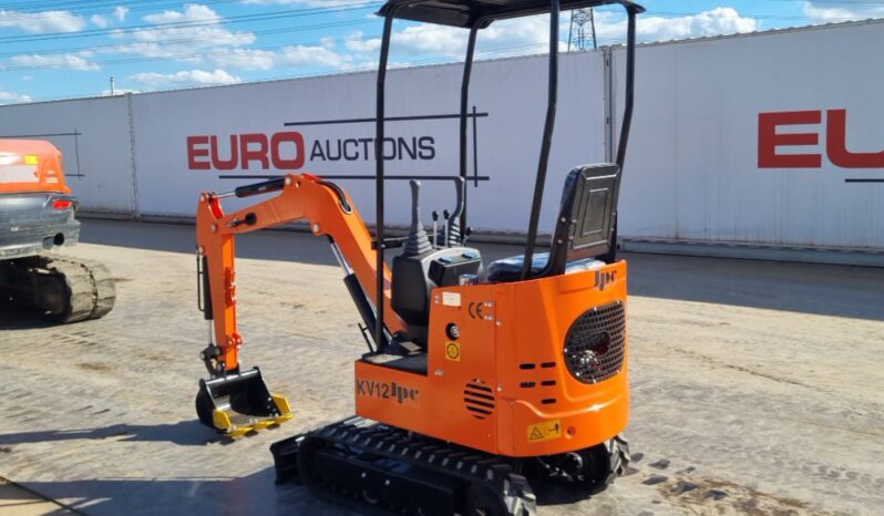 Unused 2024 JPC KV12 Micro Excavators For Auction: Leeds, UK – 30th April, 1st, 2nd & 3rd May 25 full