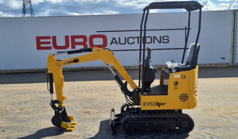 Unused 2024 JPC KV12 Micro Excavators For Auction: Leeds, UK – 30th April, 1st, 2nd & 3rd May 25 full