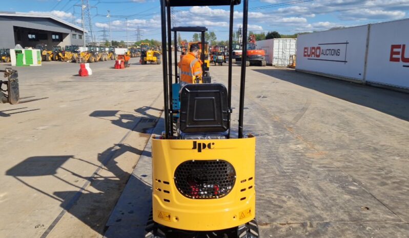 Unused 2025 JPC KV12 Micro Excavators For Auction: Leeds, UK – 30th April, 1st, 2nd & 3rd May 25 full