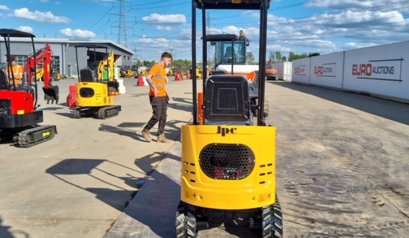 Unused 2025 JPC KV12 Micro Excavators For Auction: Leeds, UK – 30th April, 1st, 2nd & 3rd May 25 full