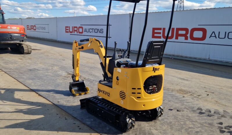 Unused 2025 JPC KV12 Micro Excavators For Auction: Leeds, UK – 30th April, 1st, 2nd & 3rd May 25 full