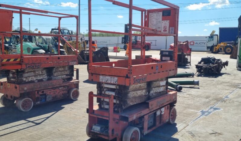 Snorkel S1930 Manlifts For Auction: Leeds, UK – 30th April, 1st, 2nd & 3rd May 25