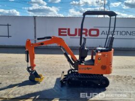 Unused 2024 JPC KV12 Micro Excavators For Auction: Leeds, UK – 30th April, 1st, 2nd & 3rd May 25 full