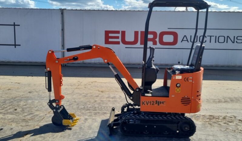 Unused 2024 JPC KV12 Micro Excavators For Auction: Leeds, UK – 30th April, 1st, 2nd & 3rd May 25 full