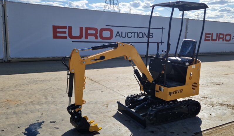 Unused 2025 JPC KV12 Micro Excavators For Auction: Leeds, UK – 30th April, 1st, 2nd & 3rd May 25