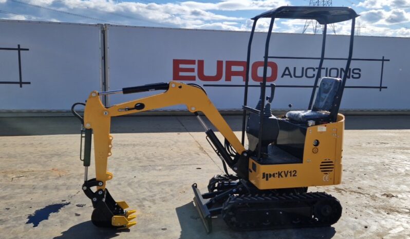 Unused 2025 JPC KV12 Micro Excavators For Auction: Leeds, UK – 30th April, 1st, 2nd & 3rd May 25 full
