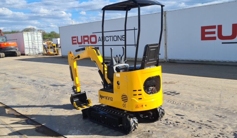 Unused 2025 JPC KV12 Micro Excavators For Auction: Leeds, UK – 30th April, 1st, 2nd & 3rd May 25 full