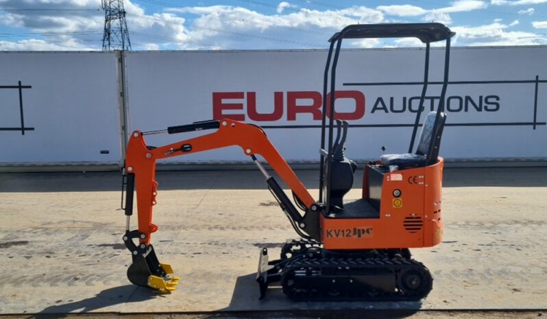 Unused 2024 JPC KV12 Micro Excavators For Auction: Leeds, UK – 30th April, 1st, 2nd & 3rd May 25 full