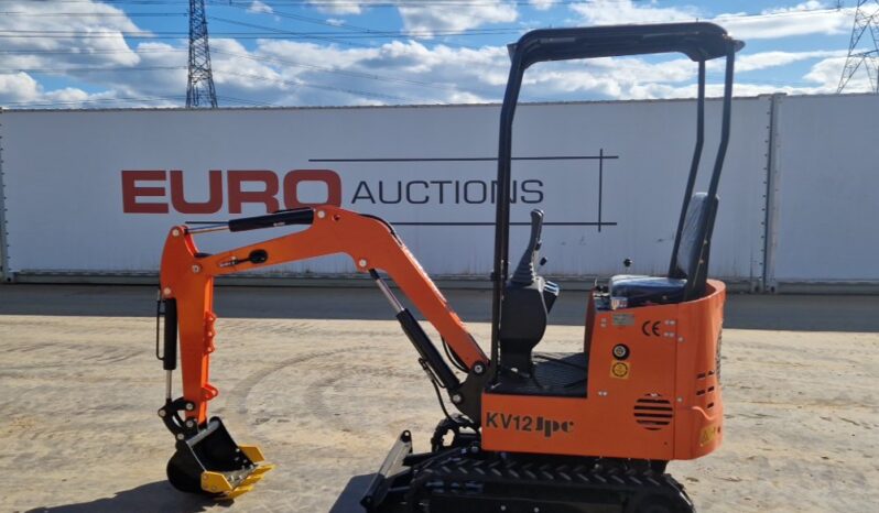 Unused 2024 JPC KV12 Micro Excavators For Auction: Leeds, UK – 30th April, 1st, 2nd & 3rd May 25 full