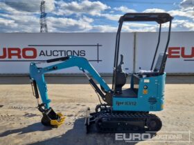 Unused 2025 JPC KV12 Micro Excavators For Auction: Leeds, UK – 30th April, 1st, 2nd & 3rd May 25 full
