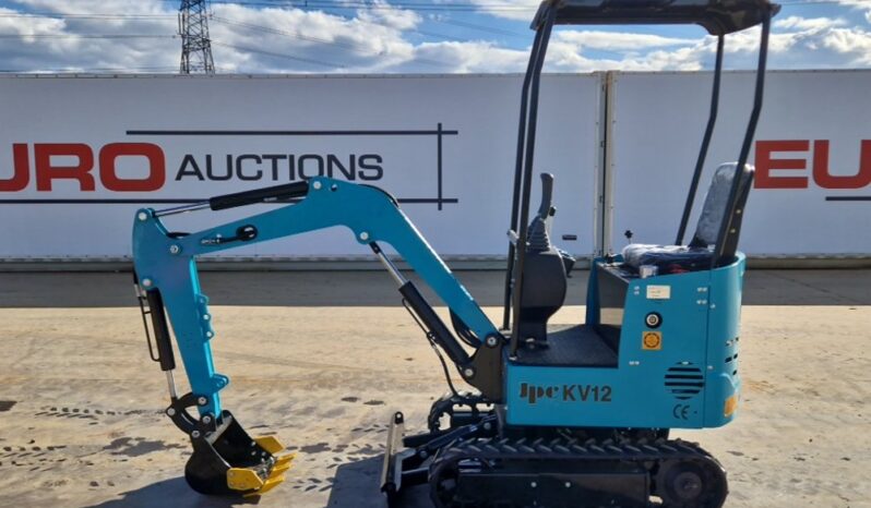 Unused 2025 JPC KV12 Micro Excavators For Auction: Leeds, UK – 30th April, 1st, 2nd & 3rd May 25 full