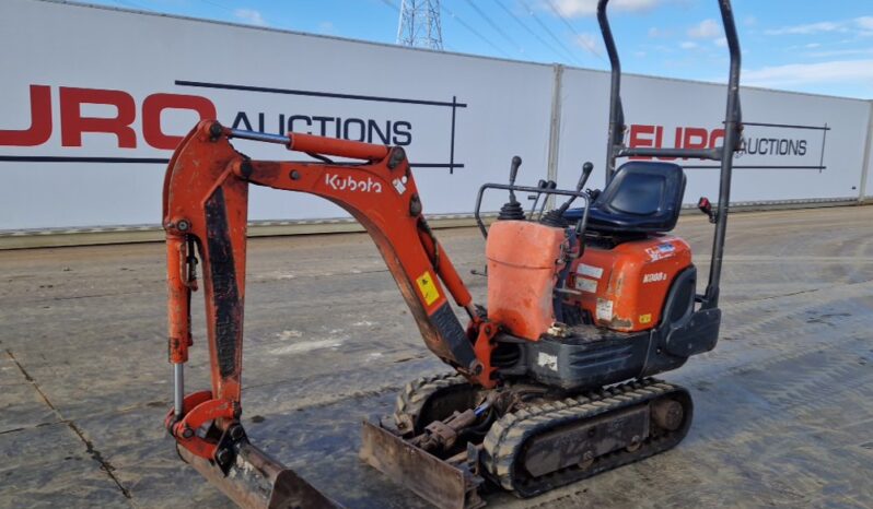 Kubota K008-3 Micro Excavators For Auction: Leeds, UK – 30th April, 1st, 2nd & 3rd May 25