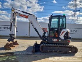 2023 Bobcat E55z Mini Excavators For Auction: Leeds, UK – 30th April, 1st, 2nd & 3rd May 25 full